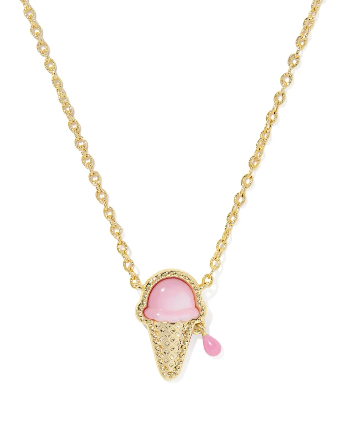 Ice Cream Gold Short Pendant Necklace
