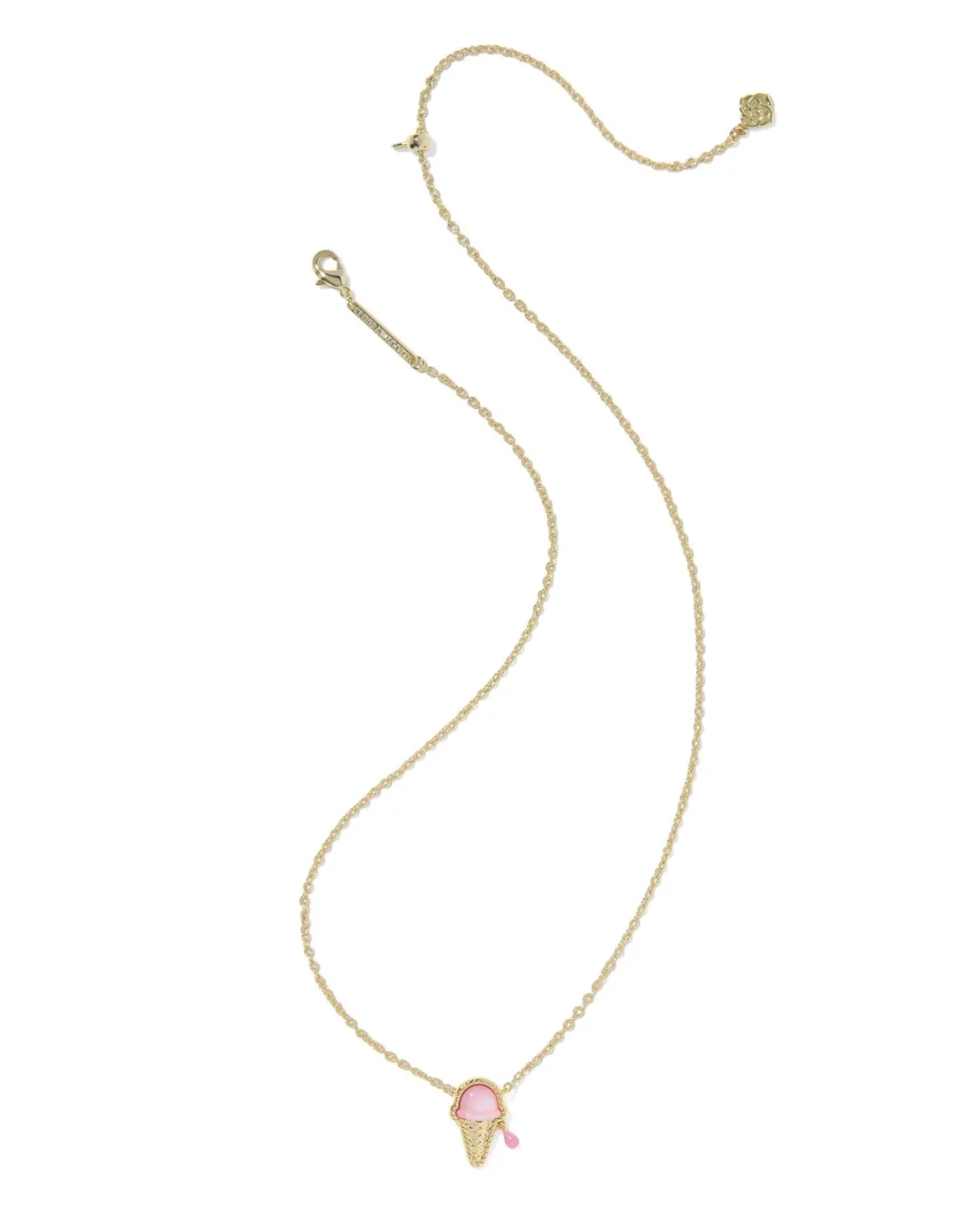 Ice Cream Gold Short Pendant Necklace