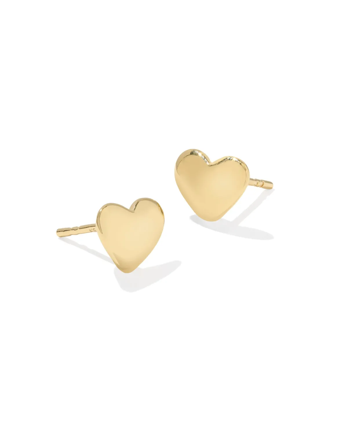Jasmine 18k Gold Vermeil Small Heart Stud Earrings