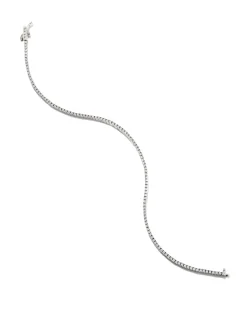 14k White Gold Tennis Bracelet in White Diamond