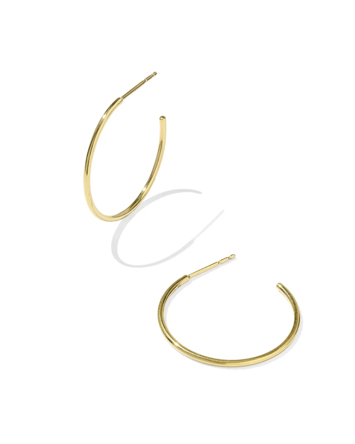 Keeley 25mm Small Hoop Earrings in 18k Gold Vermeil