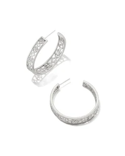 Kelly Hoop Earrings in Silver
