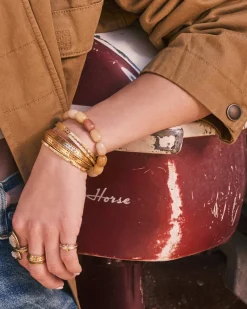 Keziah Vintage Gold Etch Statement Cuff Bracelet