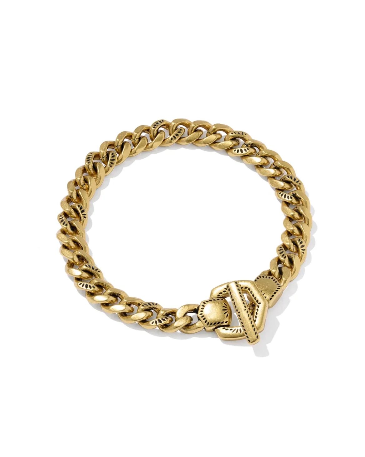Keziah Vintage Gold Link and Chain Bracelet