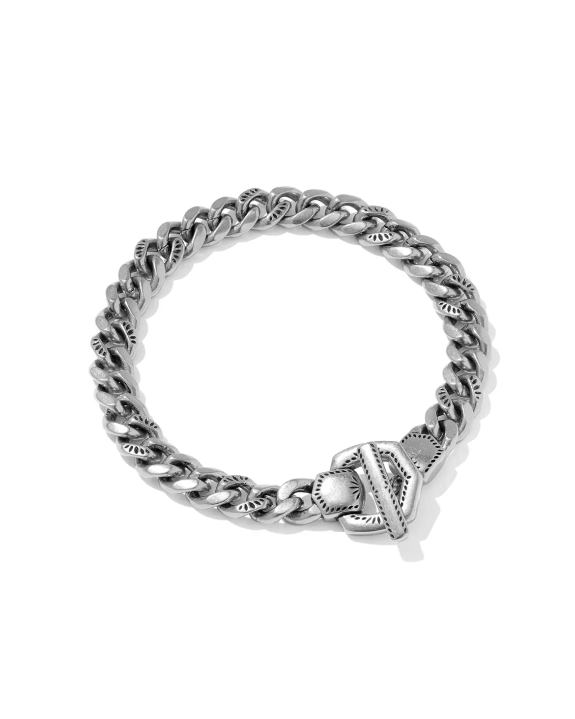 Keziah Vintage Silver Link and Chain Bracelet