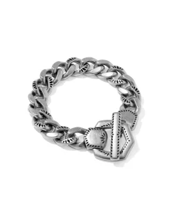 Keziah Vintage Silver Statement Link and Chain Bracelet