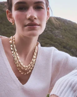 Kira Gold Chain Multi Strand Necklace