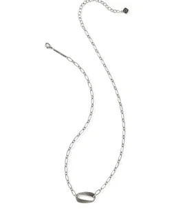 Kira Vintage Silver Short Pendant Necklace