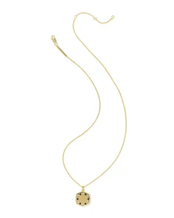 Large Metal Davie 18k Gold Vermeil Locket Necklace