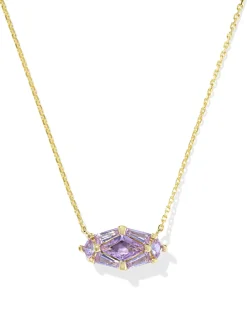 Lindy Rae Elisa Gold Short Pendant Necklace