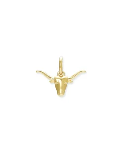 Longhorn Charm in 18k Gold Vermeil