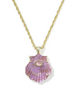 Lucia Shell Gold Short Pendant Necklace