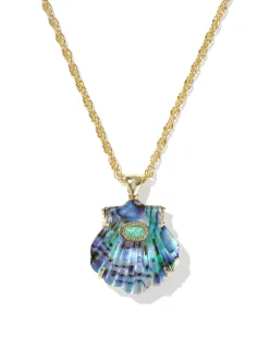 Lucia Shell Gold Short Pendant Necklace