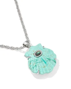 Lucia Shell Silver Short Pendant Necklace