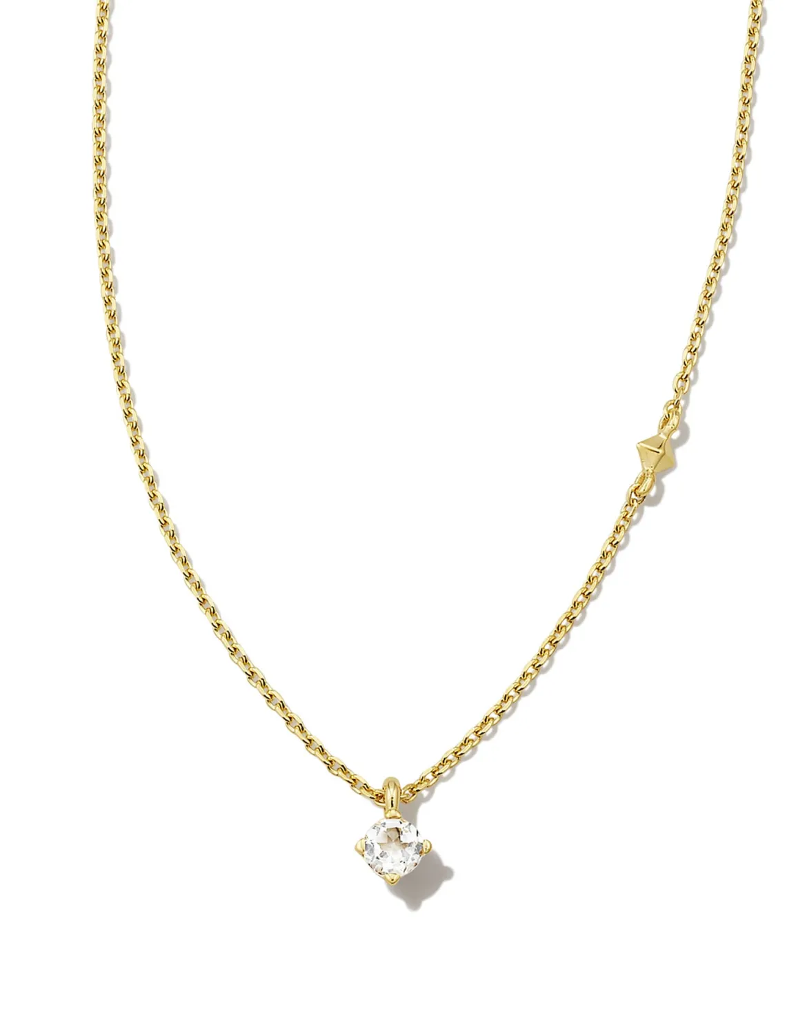 Maisie 18k Gold Vermeil April Pendant Necklace