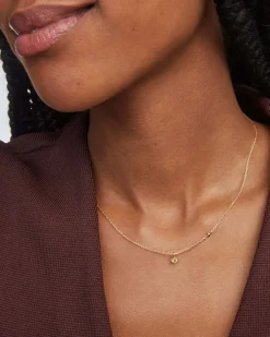 Maisie 18k Gold Vermeil August Pendant Necklace