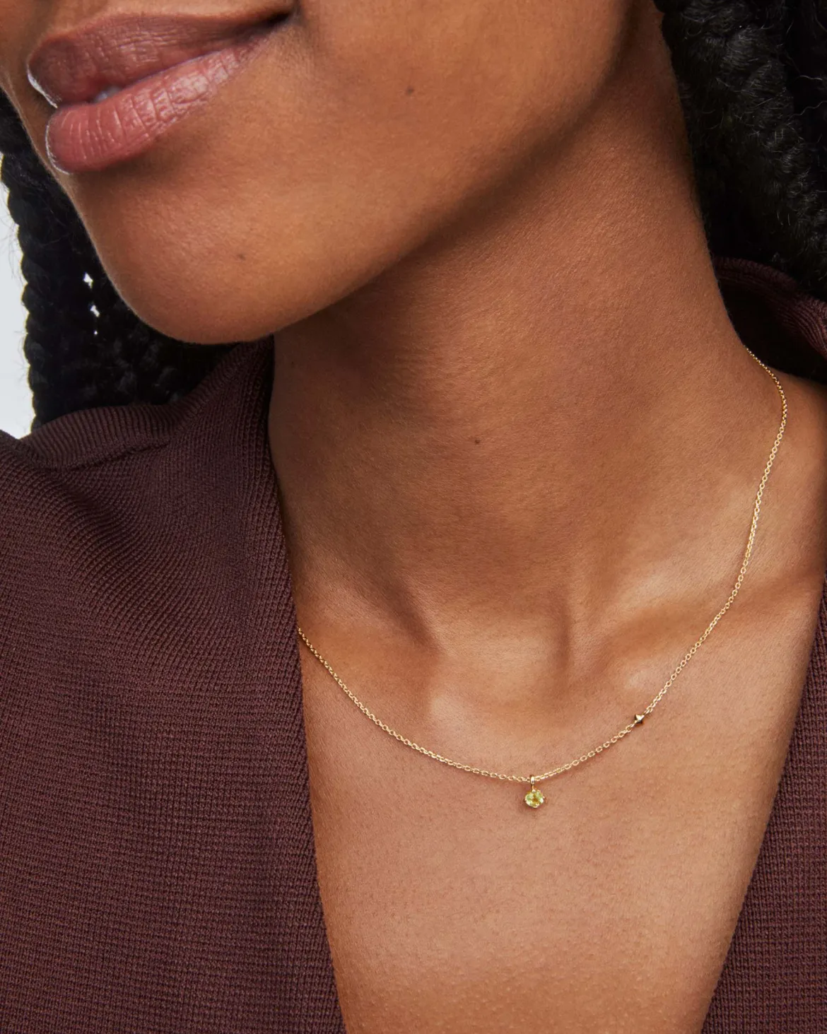 Maisie 18k Gold Vermeil August Pendant Necklace