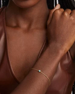 Maisie 18k Gold Vermeil December Delicate Chain Bracelet