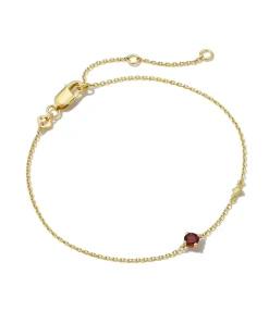 Maisie 18k Gold Vermeil January Delicate Chain Bracelet