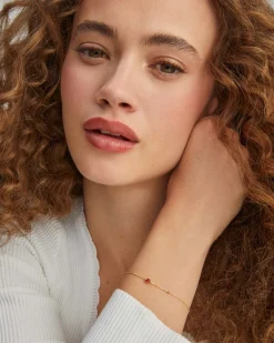 Maisie 18k Gold Vermeil January Delicate Chain Bracelet