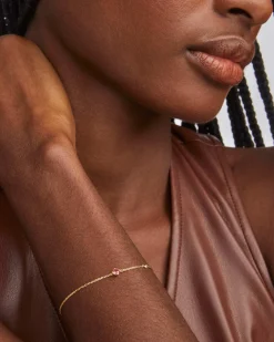 Maisie 18k Gold Vermeil October Delicate Chain Bracelet