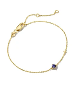 Maisie 18k Gold Vermeil September Delicate Chain Bracelet
