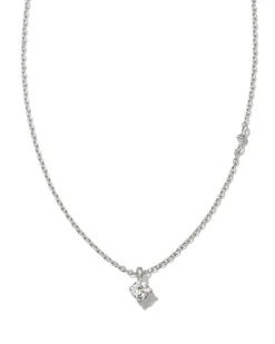Maisie Sterling Silver April Pendant Necklace