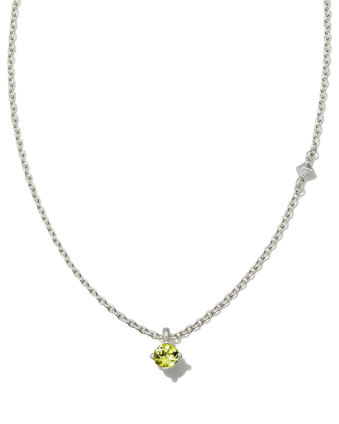 Maisie Sterling Silver August Pendant Necklace