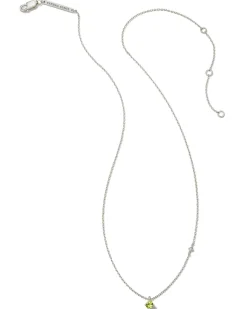 Maisie Sterling Silver August Pendant Necklace