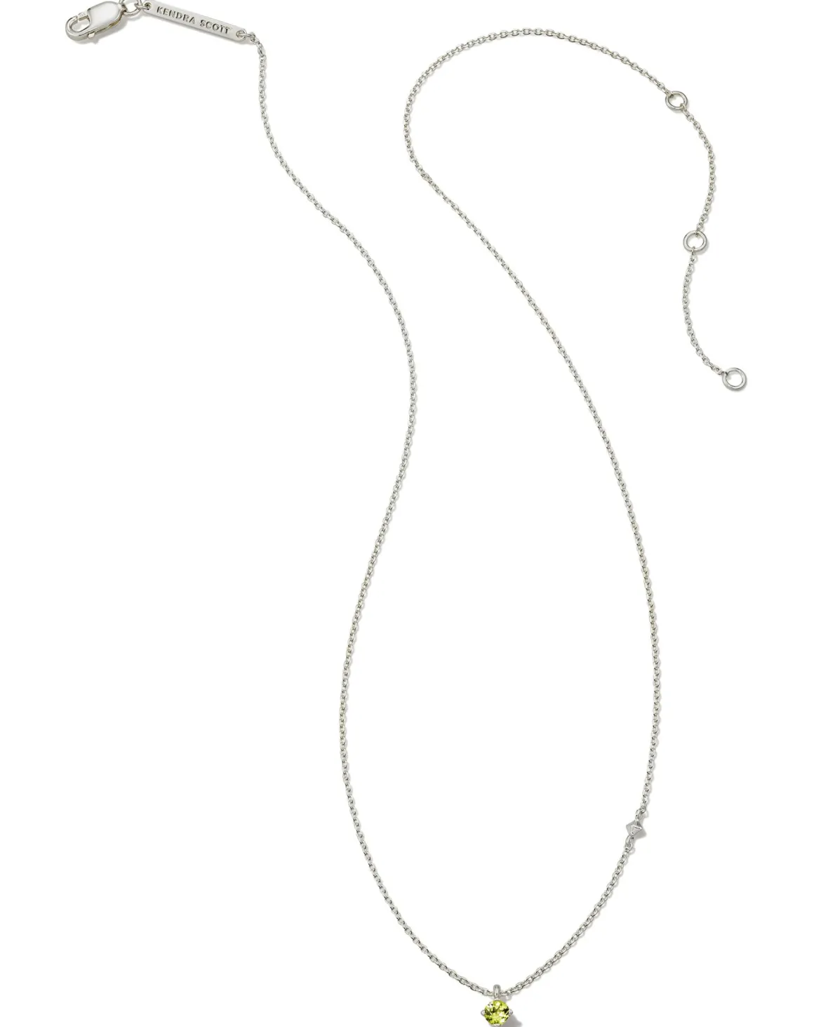Maisie Sterling Silver August Pendant Necklace