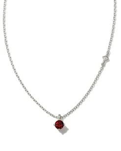 Maisie Sterling Silver January Pendant Necklace