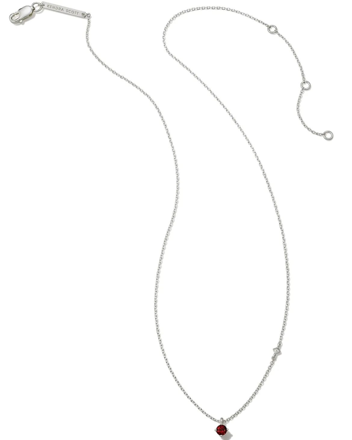 Maisie Sterling Silver January Pendant Necklace