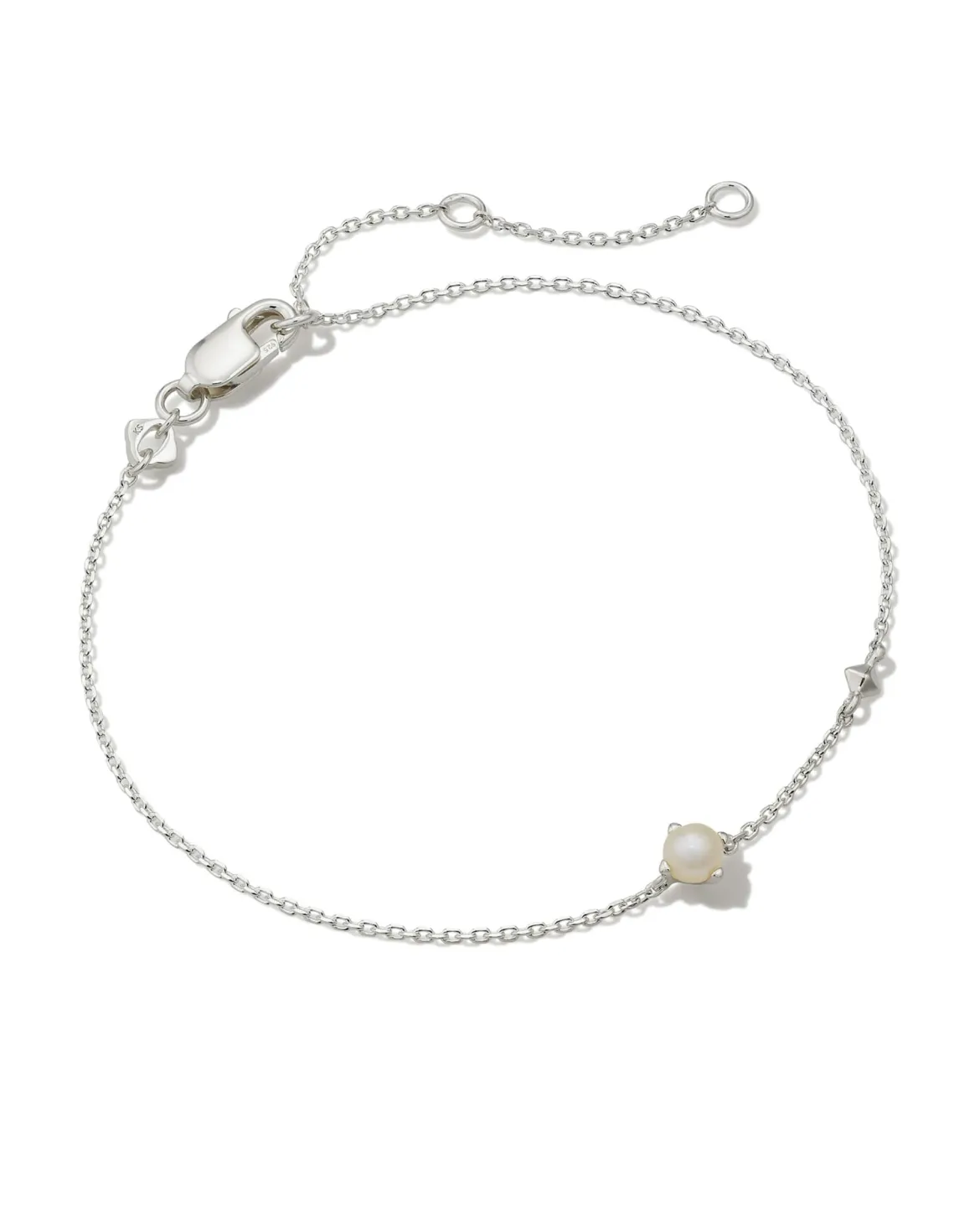 Maisie Sterling Silver June Delicate Chain Bracelet