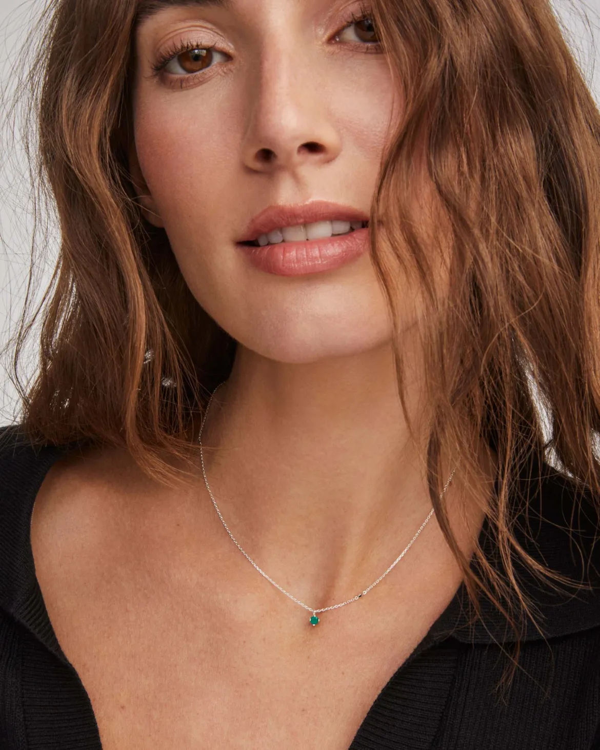 Maisie Sterling Silver May Pendant Necklace