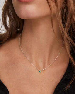 Maisie Sterling Silver May Pendant Necklace