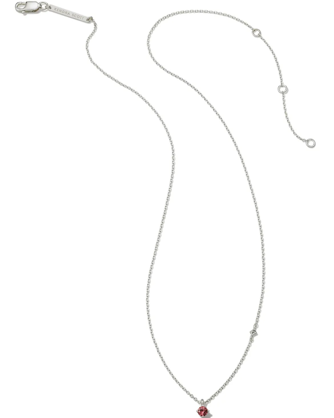Maisie Sterling Silver October Pendant Necklace