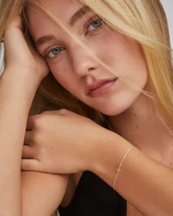 Maisie Sterling Silver October Delicate Chain Bracelet