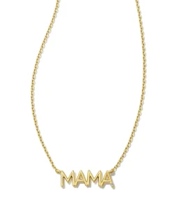 Mama 18k Gold Vermeil Sparkle Pendant Necklace in White Topaz