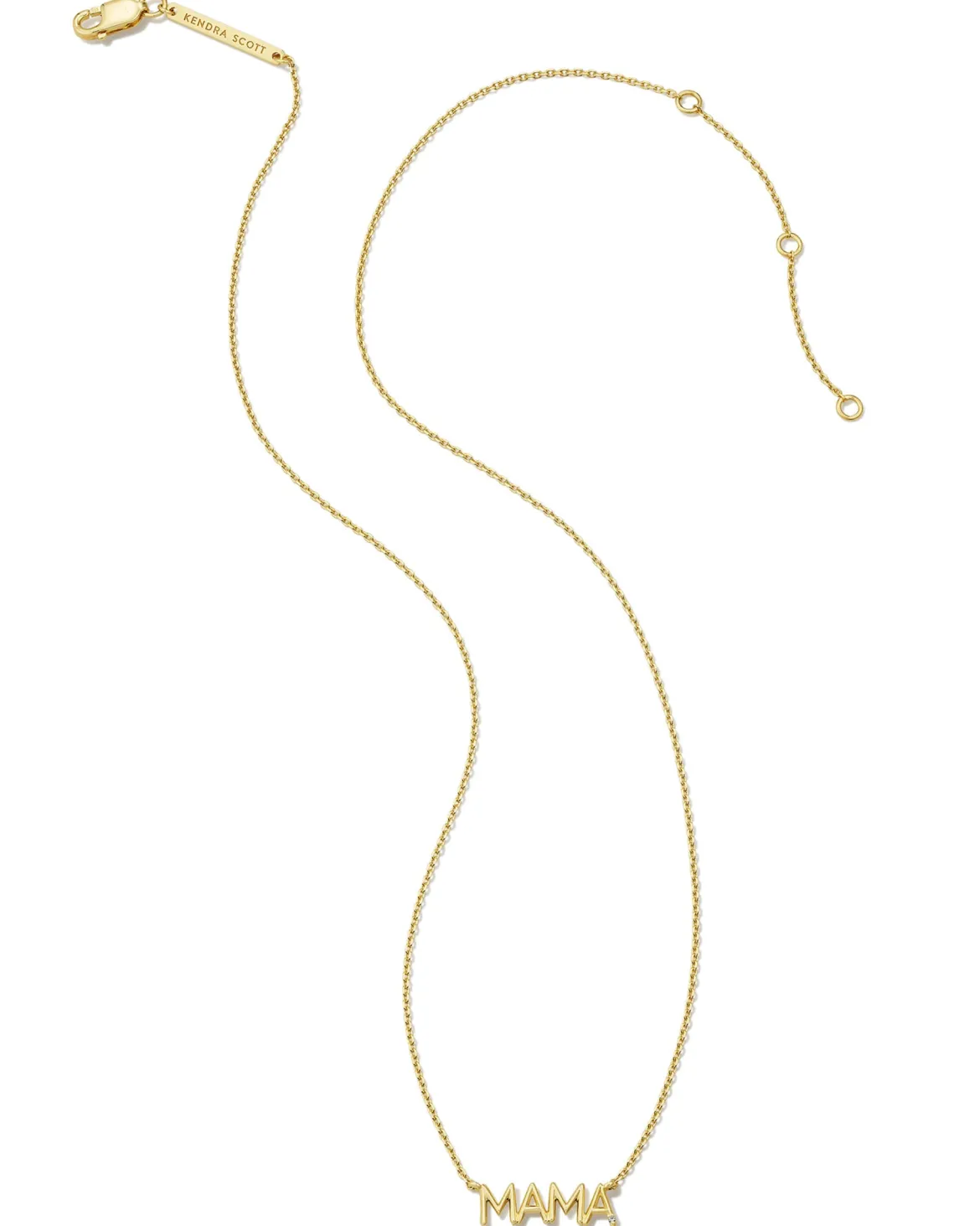 Mama 18k Gold Vermeil Sparkle Pendant Necklace in White Topaz