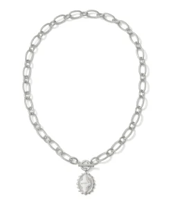 Mama Silver Link and Chain Necklace