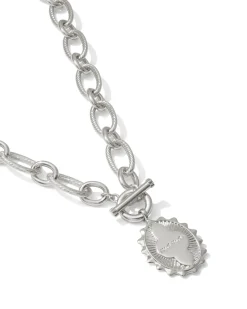 Mama Silver Link and Chain Necklace