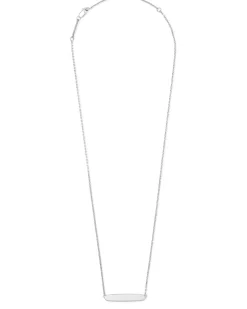 Mattie Bar Pendant Necklace in Sterling Silver