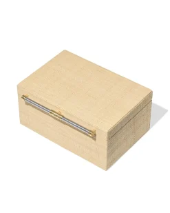 Medium Raffia Jewelry Box
