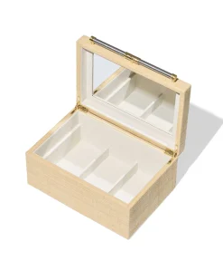 Medium Raffia Jewelry Box