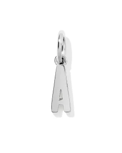 Metal Letter A Sterling Silver Charm