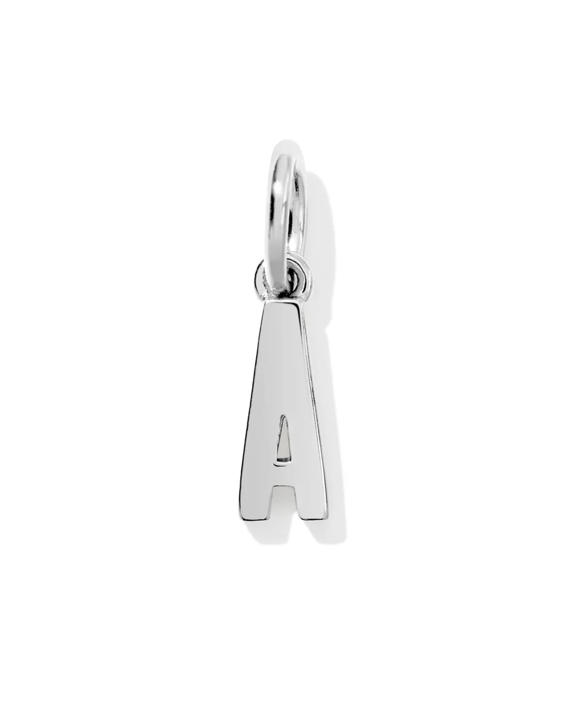 Metal Letter A Sterling Silver Charm