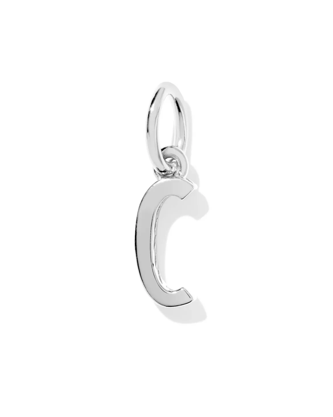 Metal Letter C Sterling Silver Charm