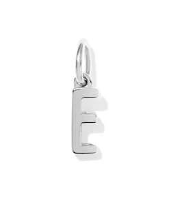 Metal Letter E Sterling Silver Charm