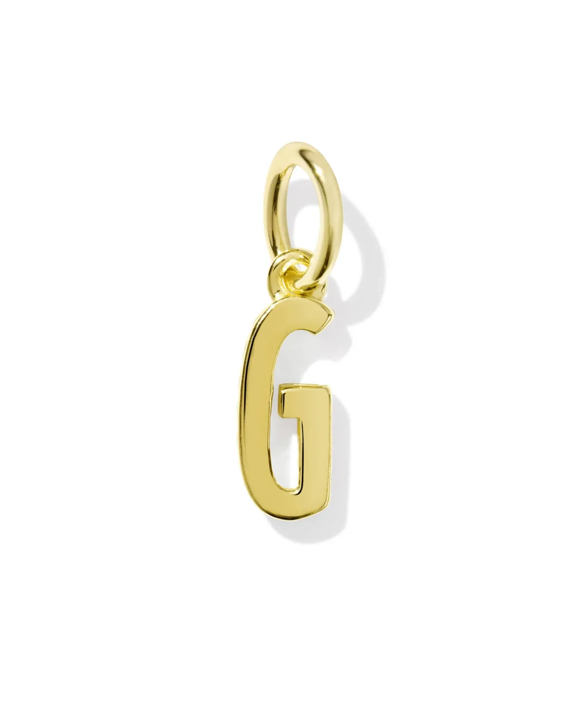 Metal Letter G 18k Gold Vermeil Charm