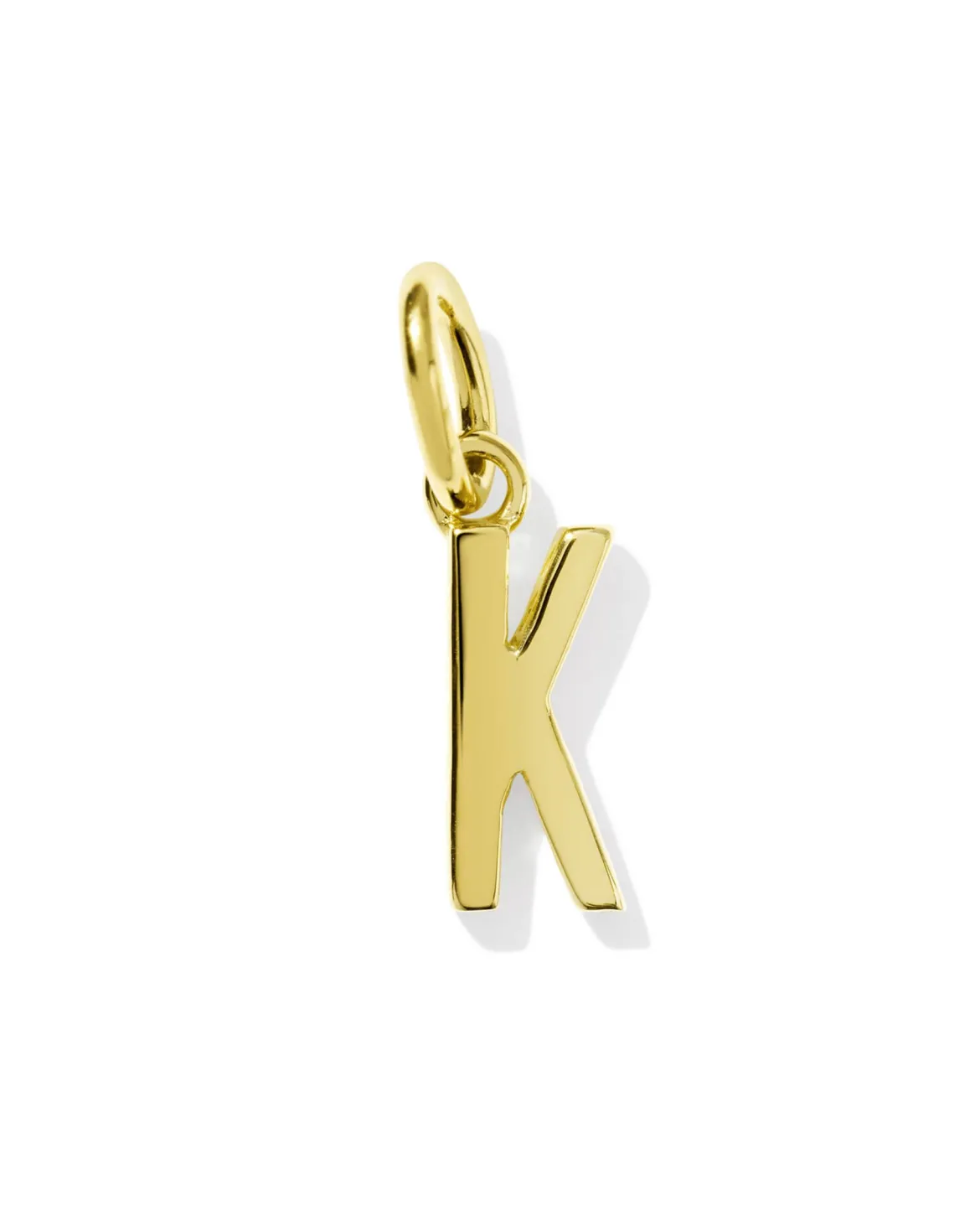 Metal Letter K 18k Gold Vermeil Charm